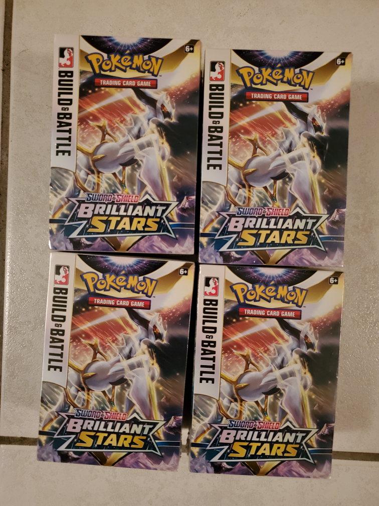 Four Pokemon Sword & Shield Brilliant Stars Build & Battle Boxes
