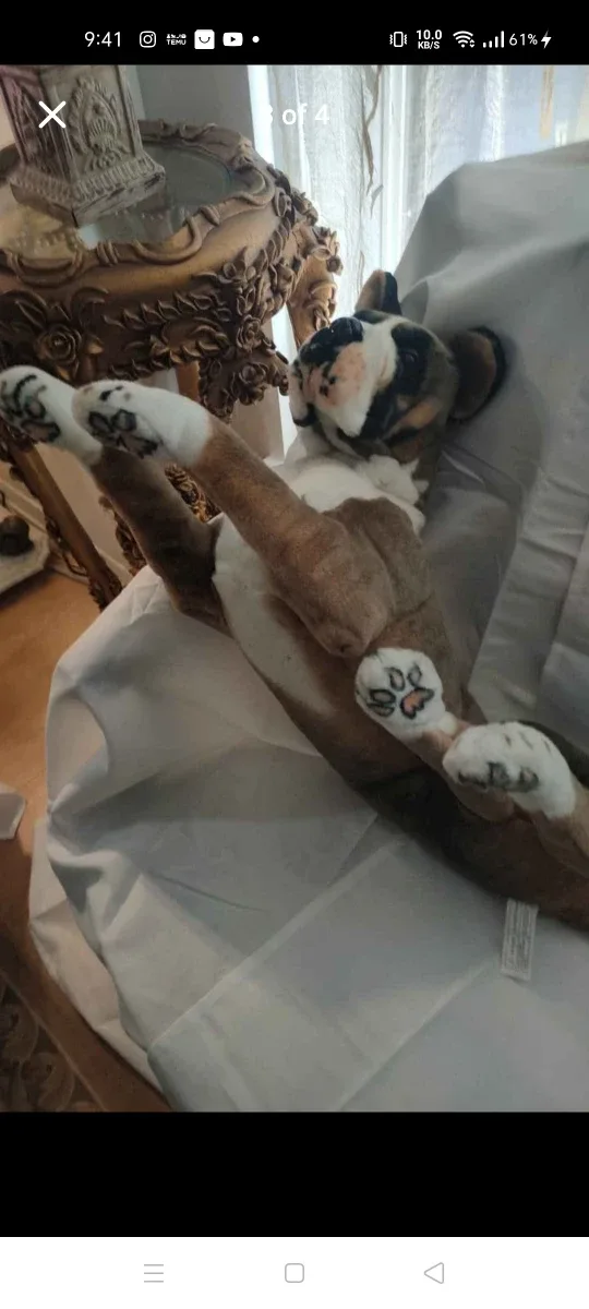 Large Plush Boxer Dog Toy image indicator(2)