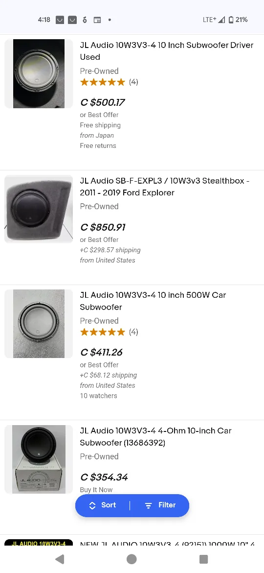 JL Audio Dual 10W3v3-4 Subwoofer Enclosure image indicator(4)