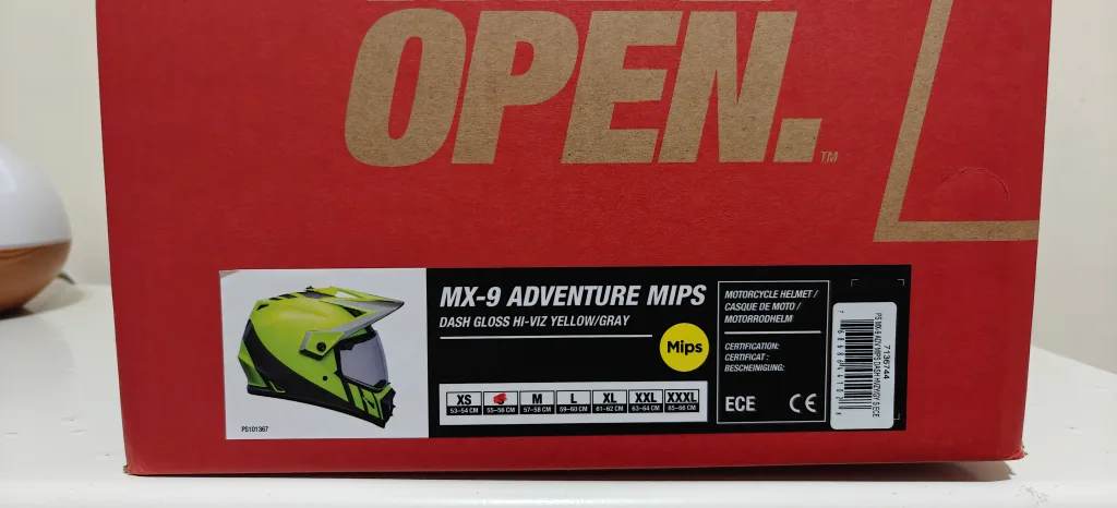 Bell MX-9 Adventure MIPS Helmet - Hi-Viz Yellow/Gray - Size S image indicator(2)