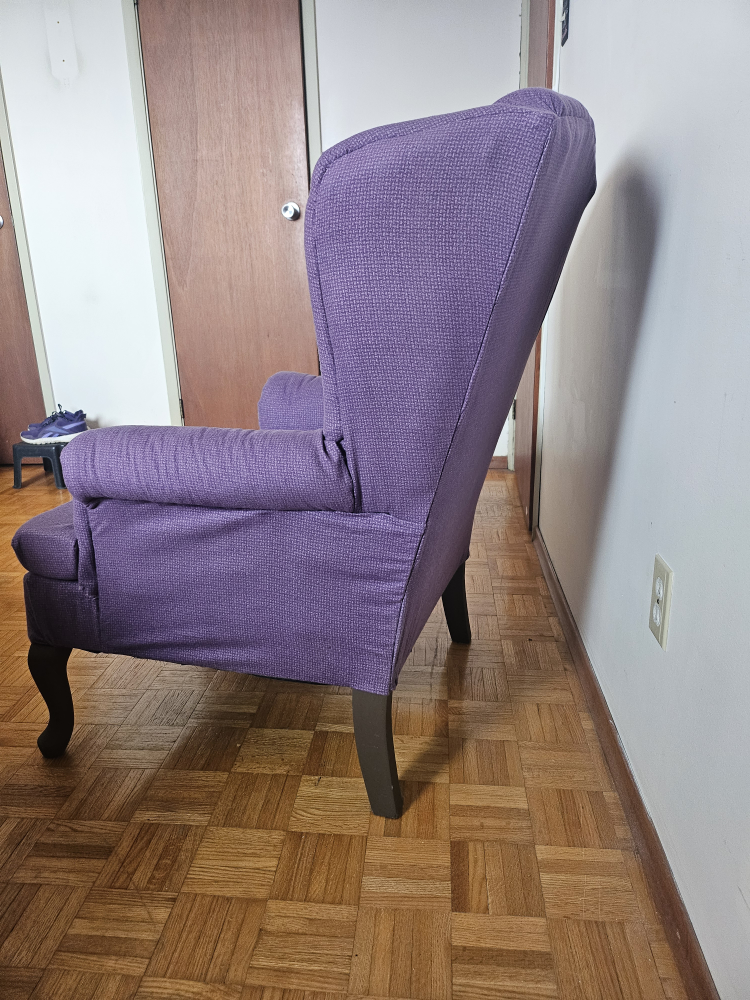 First Project Reupholstered Wingback Arm Chair - photo 2