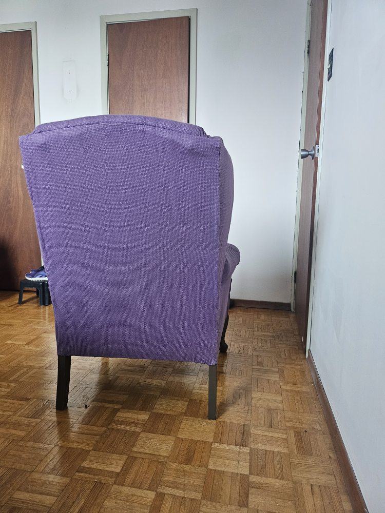 First Project Reupholstered Wingback Arm Chair - photo 3