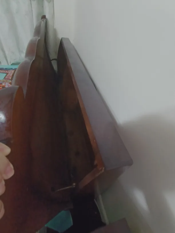 Full Size Wooden Bed Frame , nightstand & mattress 🏈 image indicator(5)