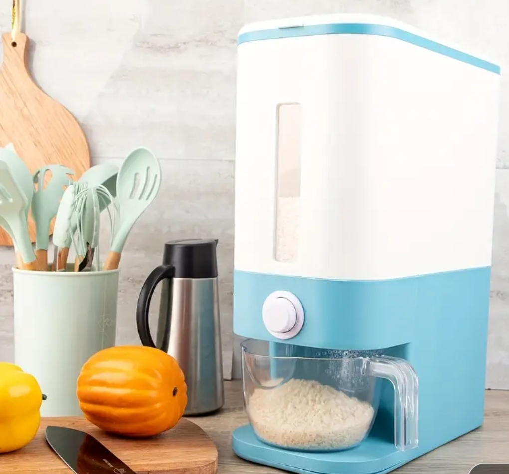 Automatic Rice Dispenser - Blue and White