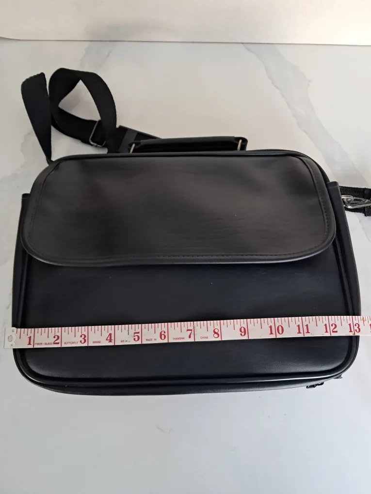 🏈Black Laptop Messenger Bag image indicator(7)