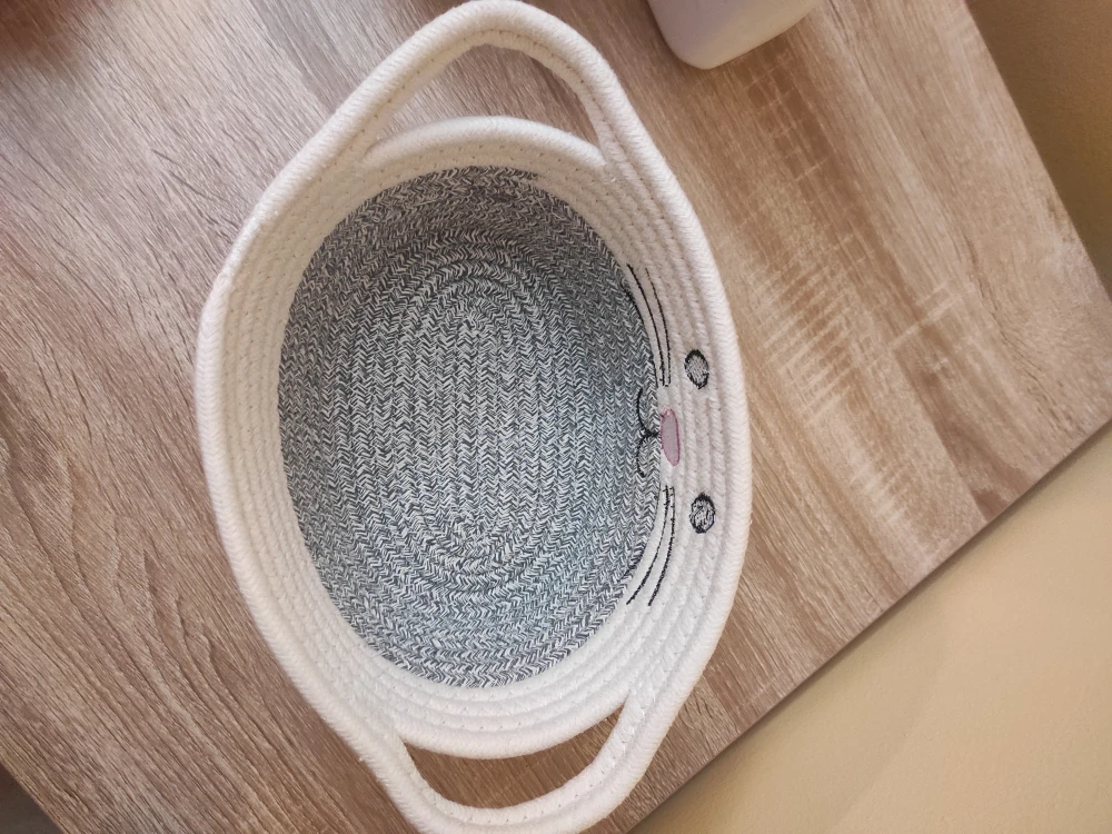 Cute Cat-Shaped Storage Basket - photo 3