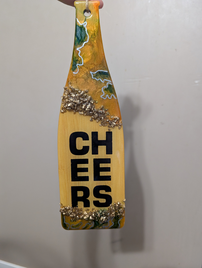 Champagne Bottle Cheers Wall decor - photo 2