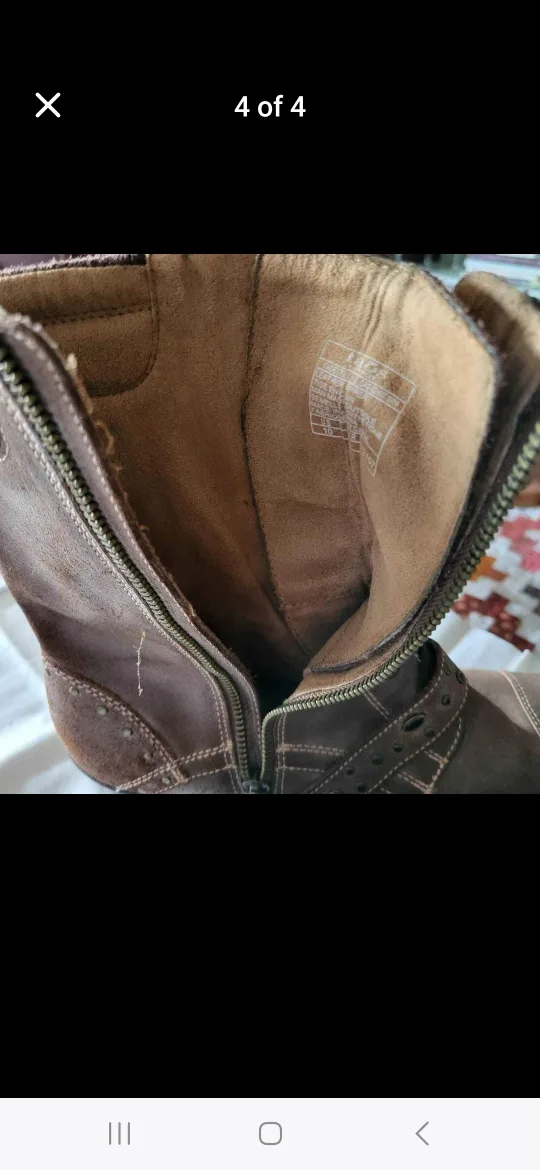 TAOS Brown Leather Lace-Up Boots image indicator(4)