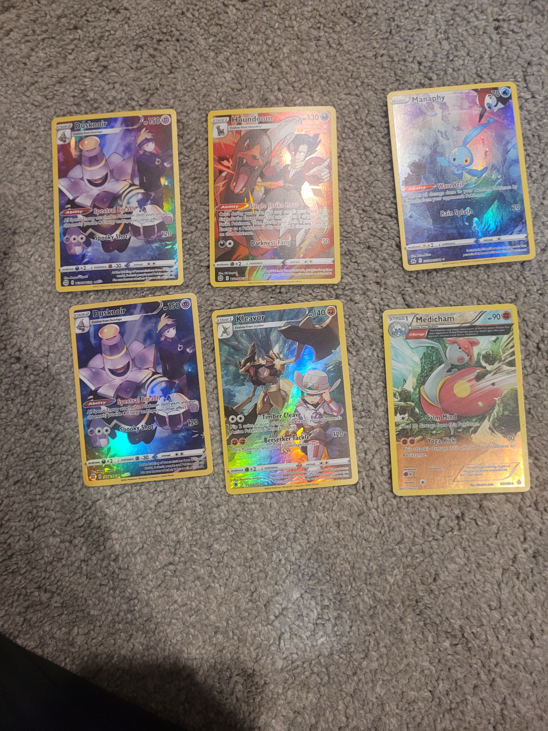 Pokemon Cards  trianers/ pokemon type cards