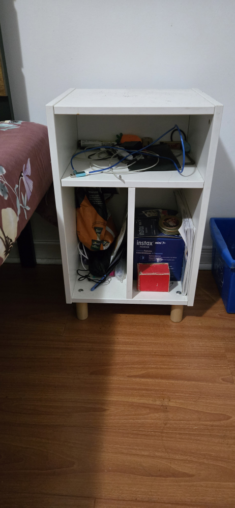 White 3-shelf storage organizer