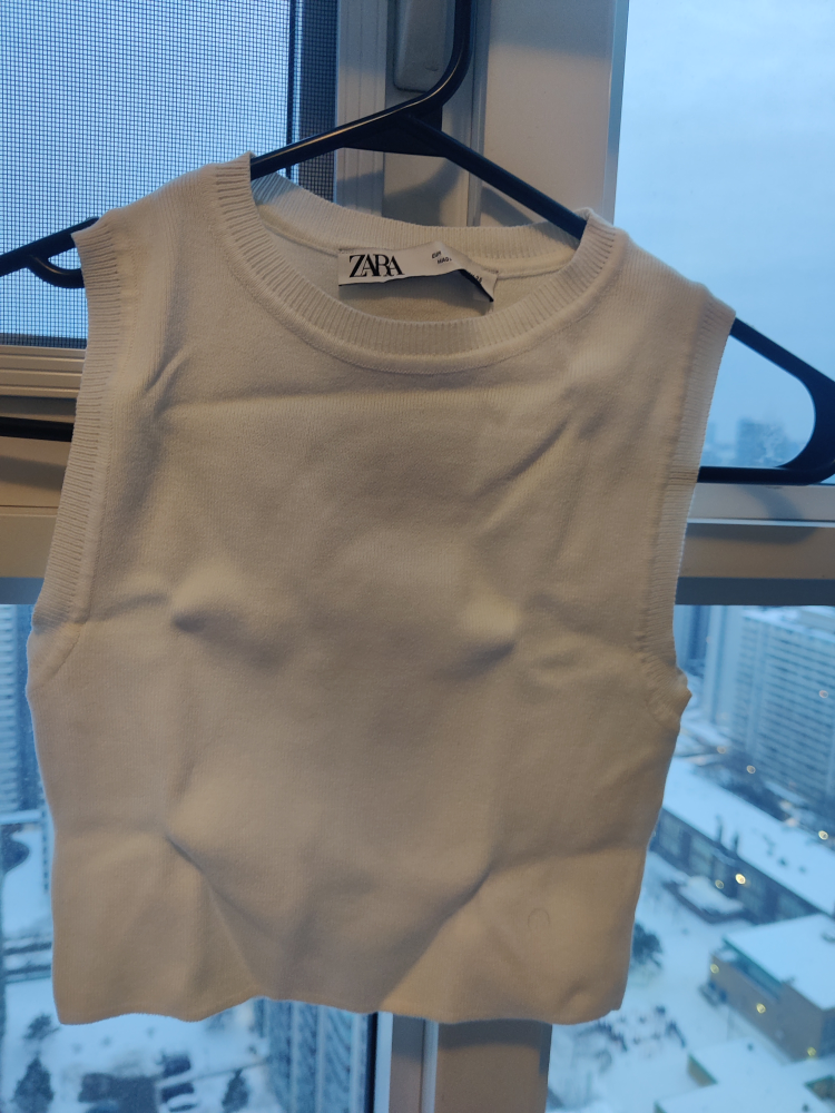 Zara Knit Sleeveless Crop Tops (2)