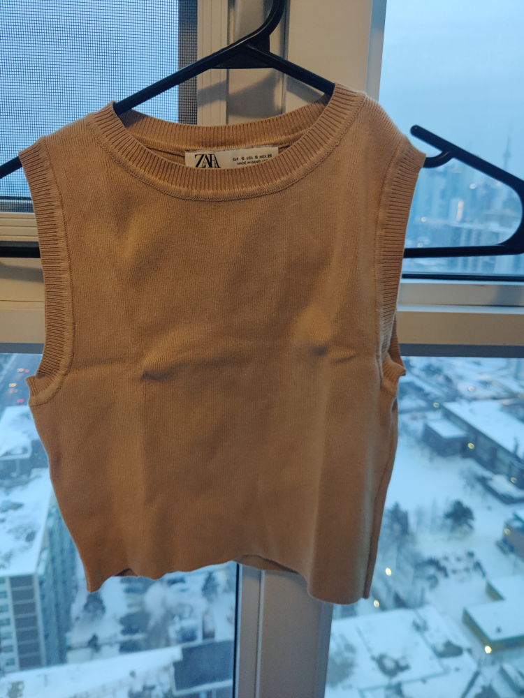 Zara Knit Sleeveless Crop Tops (2) - photo 2