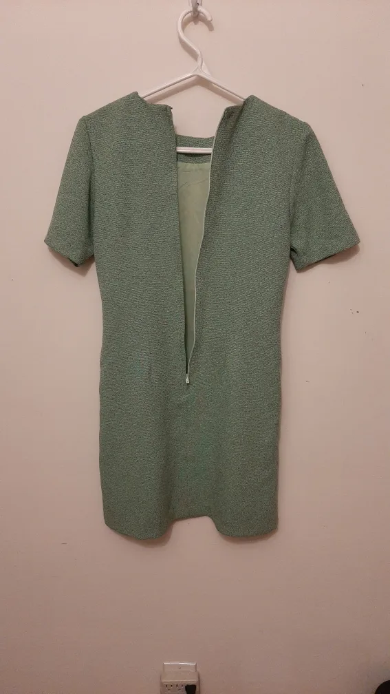 Vintage Teal Floral Dress image indicator(3)