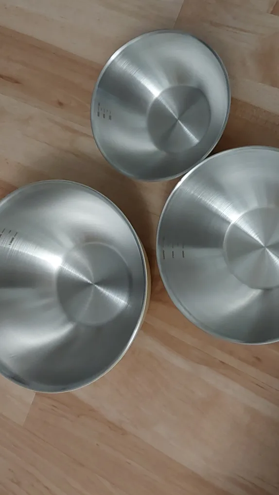 BNIB Stainless Steel Mixing Bowls - Set of 3 image indicator(7)