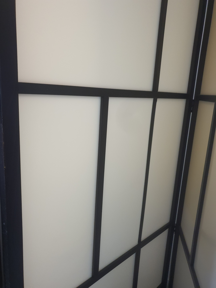 Room Divider - Frosted Glass Panels