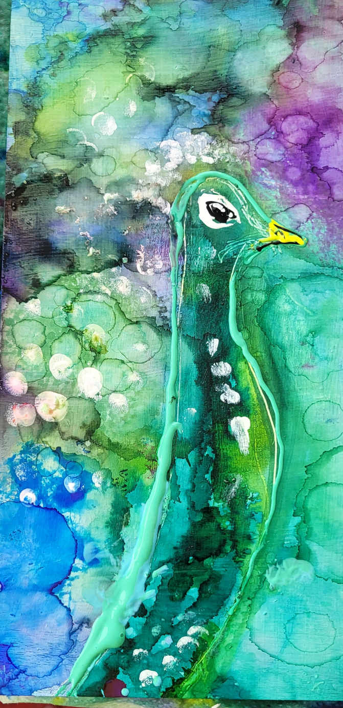 Five Unique Alcohol Ink Paintings - photo 2