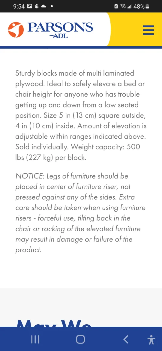 Parsons Furniture Risers - Set of Four image indicator(6)