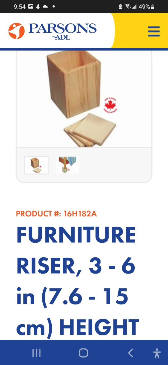 Parsons Furniture Risers - Set of Four image indicator(7)