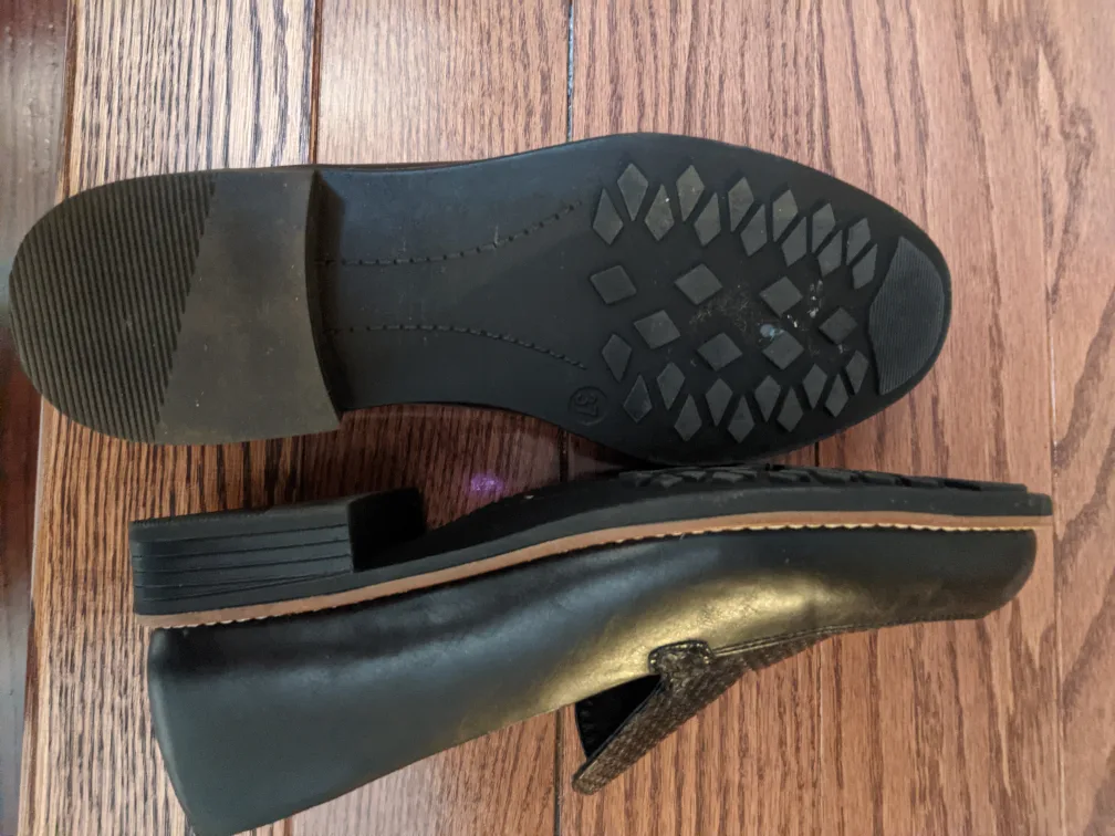 New Patrizia Women's Black Snakeskin Loafers image indicator(3)