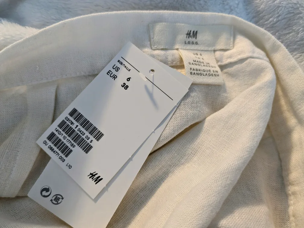 BNWT Linen-blend Wrap Skirt image indicator(3)