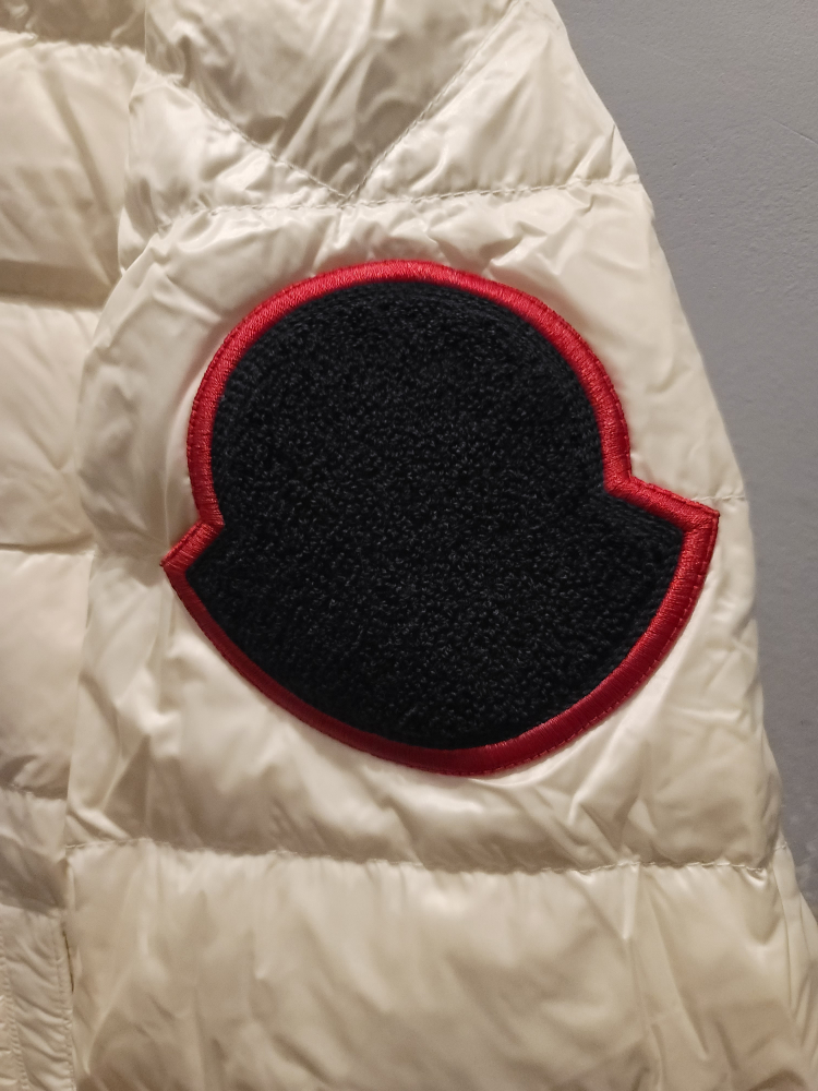 Men's Moncler Off-White Down Puffer Jacket Size Mens 6 (XL) - photo 3