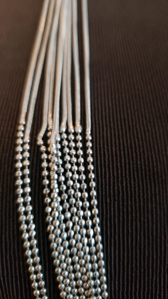 Silver Metal Beaded Multi-Strand Necklace - photo 2