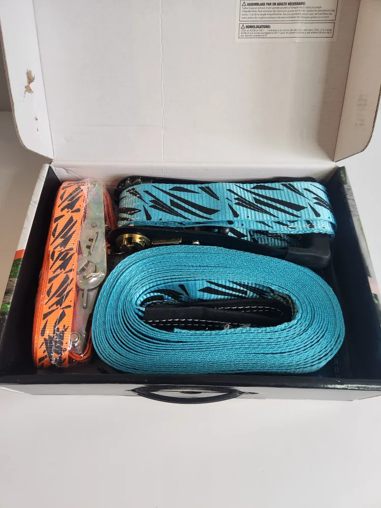 Ripline 40ft Ninja Slackline Challenge Course with Teaching Line image indicator(3)