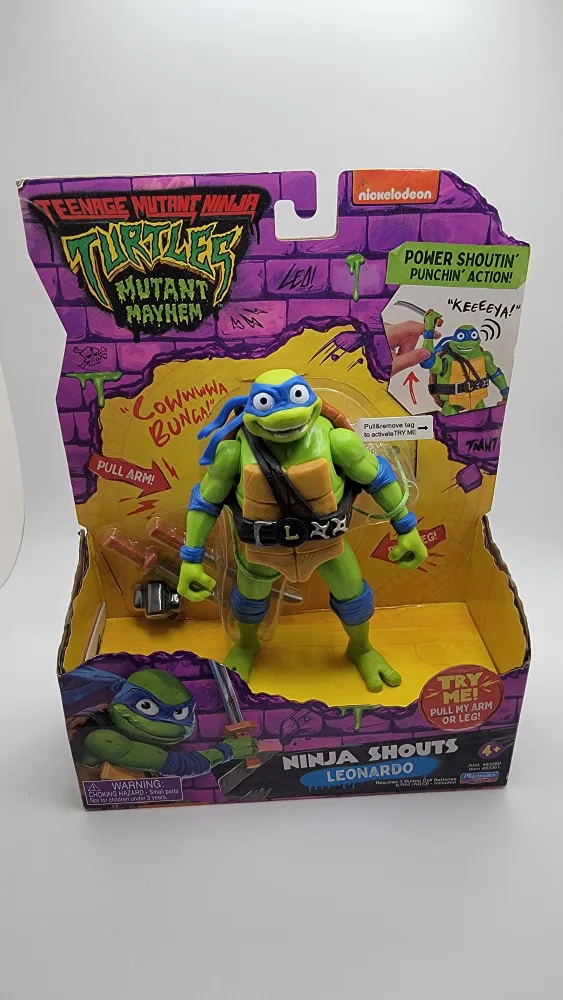 TMNT Mutant Mayhem Leonardo Ninja Shouts Figure image indicator(3)