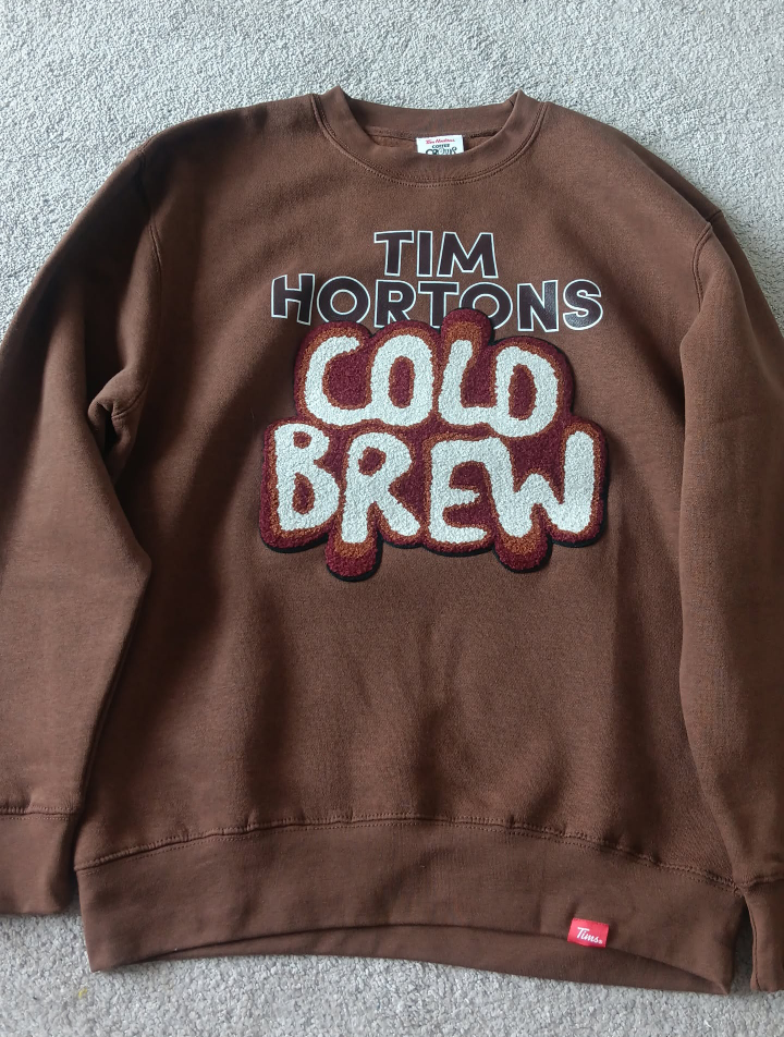 Tim Hortons Cold Brew Brown Crewneck Sweatshirt - photo 2