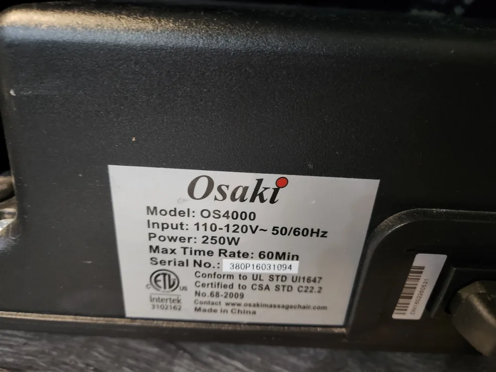 Osaki OS-4000 Massage Chair image indicator(3)