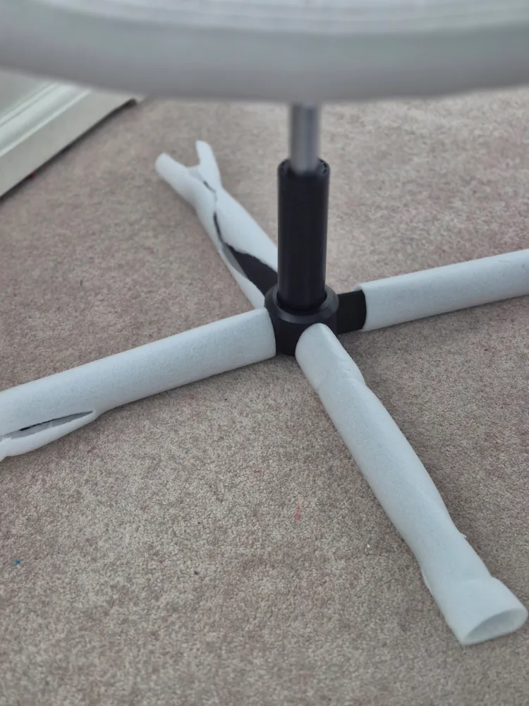 White Swivel Office Chair image indicator(3)