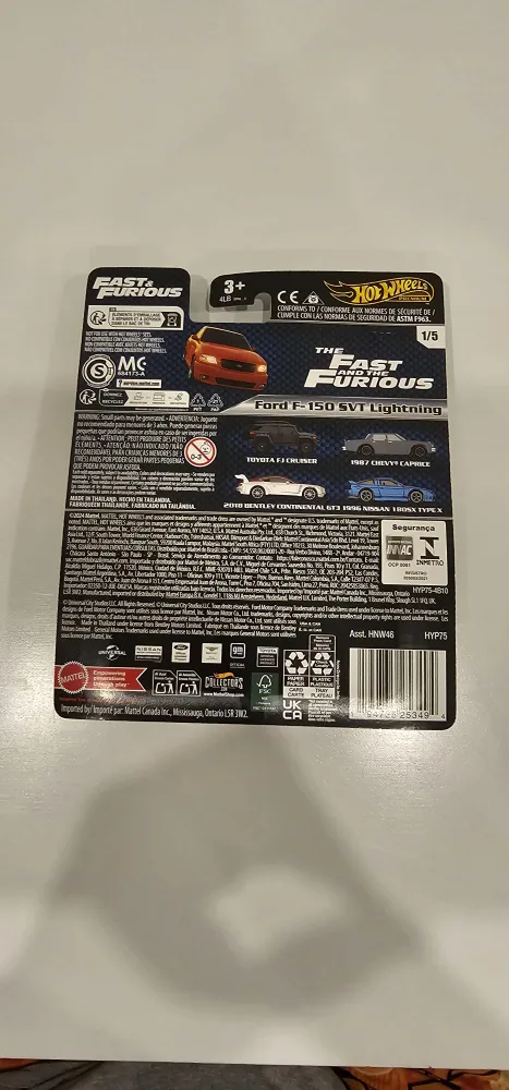 Hot Wheels Fast & Furious Ford F-150 SVT Lightning 1/5 image indicator(2)