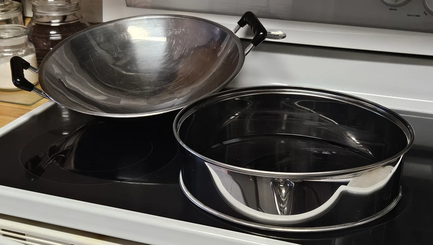 Northcraft Stainless Steel Copper Bottom Serving Kadhai Wok image indicator(5)