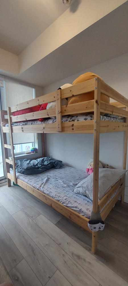 IKEA Pine Wood Twin Bunk Bed