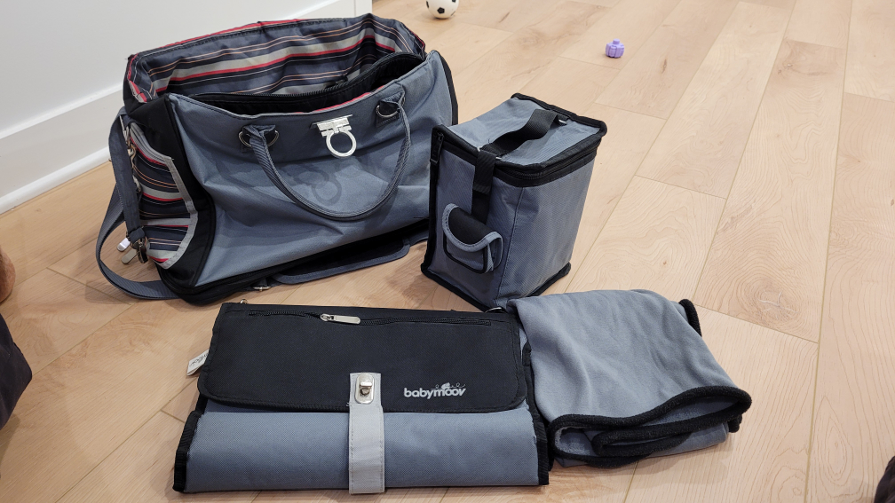 Diaper Bag with Changing Mat and Accessories