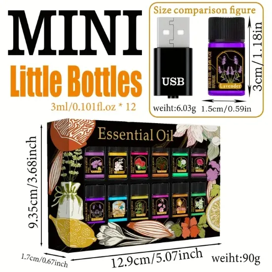 Essential Oil Set - 12 Bottles image indicator(2)