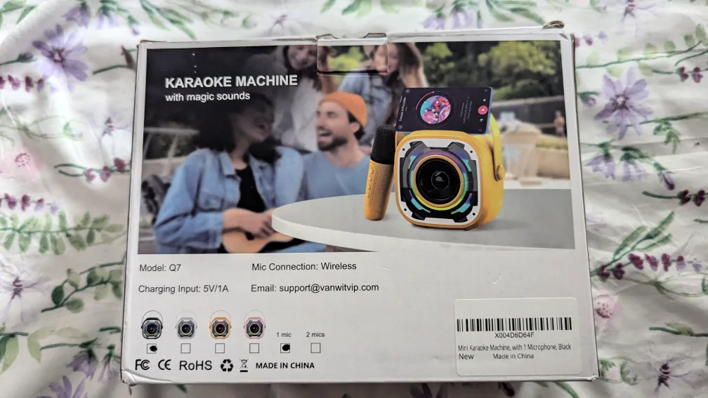 Vanwit Portable Karaoke Machine with Microphone image indicator(6)