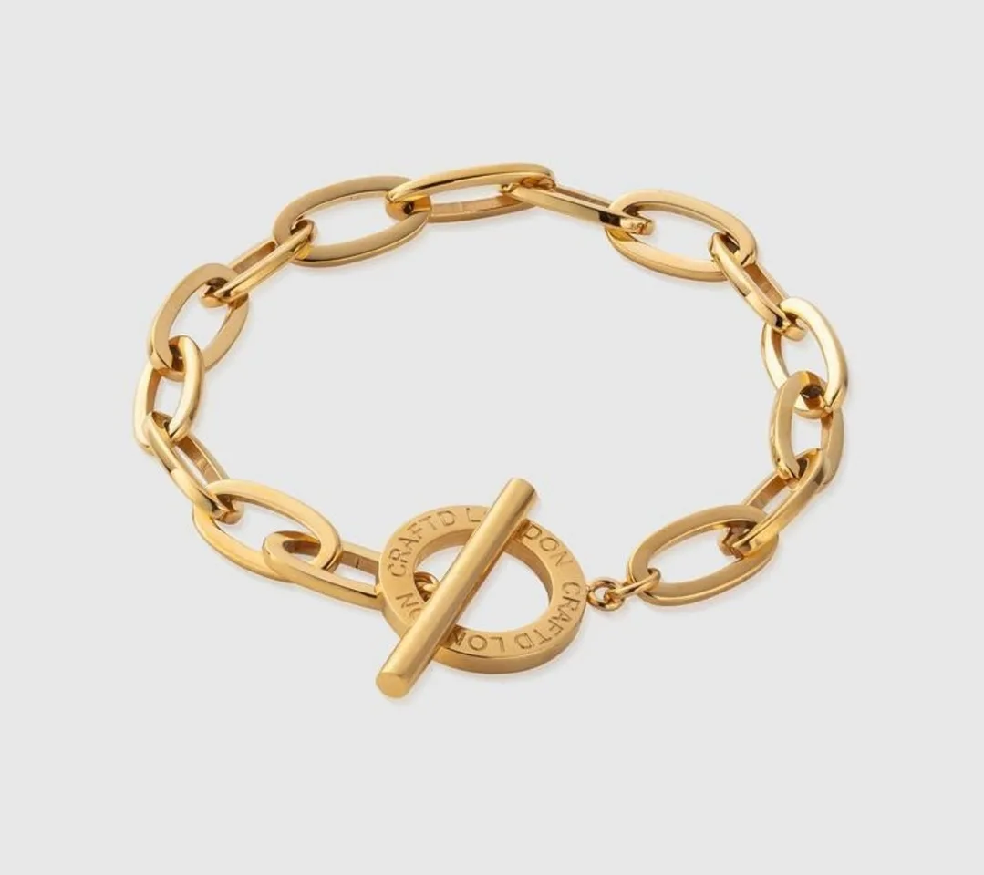 CRAFTD London Gold Toggle Chain & Belcher Bracelet Set image indicator(6)