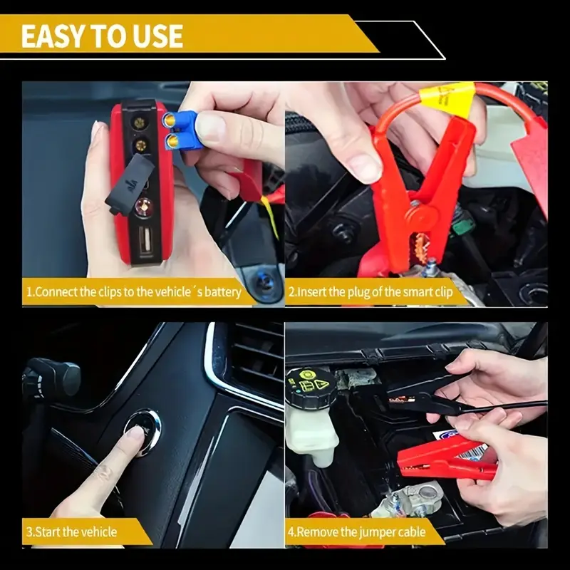 New 800A Jump Starter - Portable Car Battery Booster - photo 4