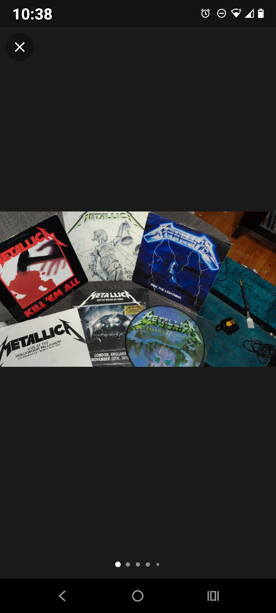 various new and next to new heavy metal and hard rock lp's