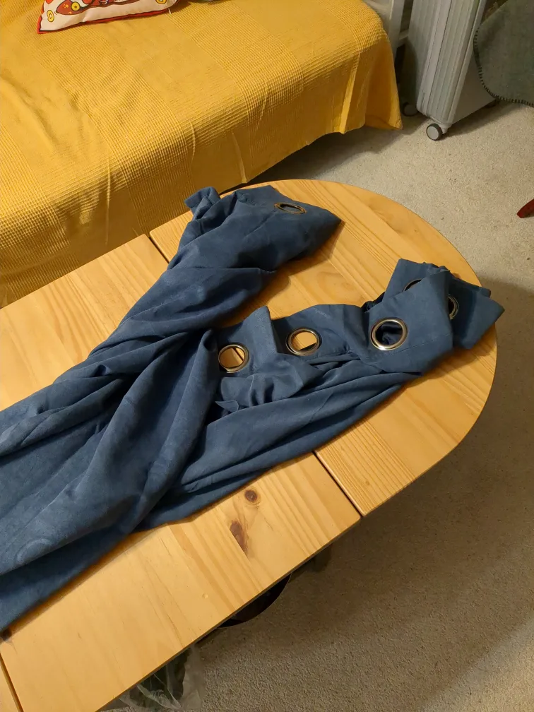 Blue Grommet Curtains