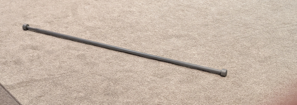 Black Metal Curtain Rod with Finials - photo 4