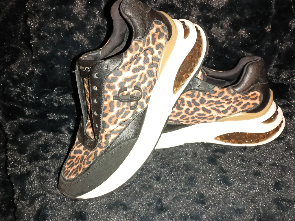 🏈 Real Jimmy Choo Leopard Print Sneakers image indicator(2)