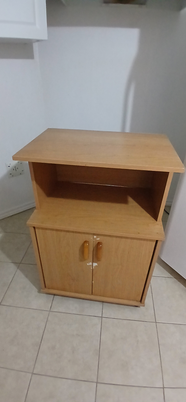 Small Wooden Cabinet with Shelf