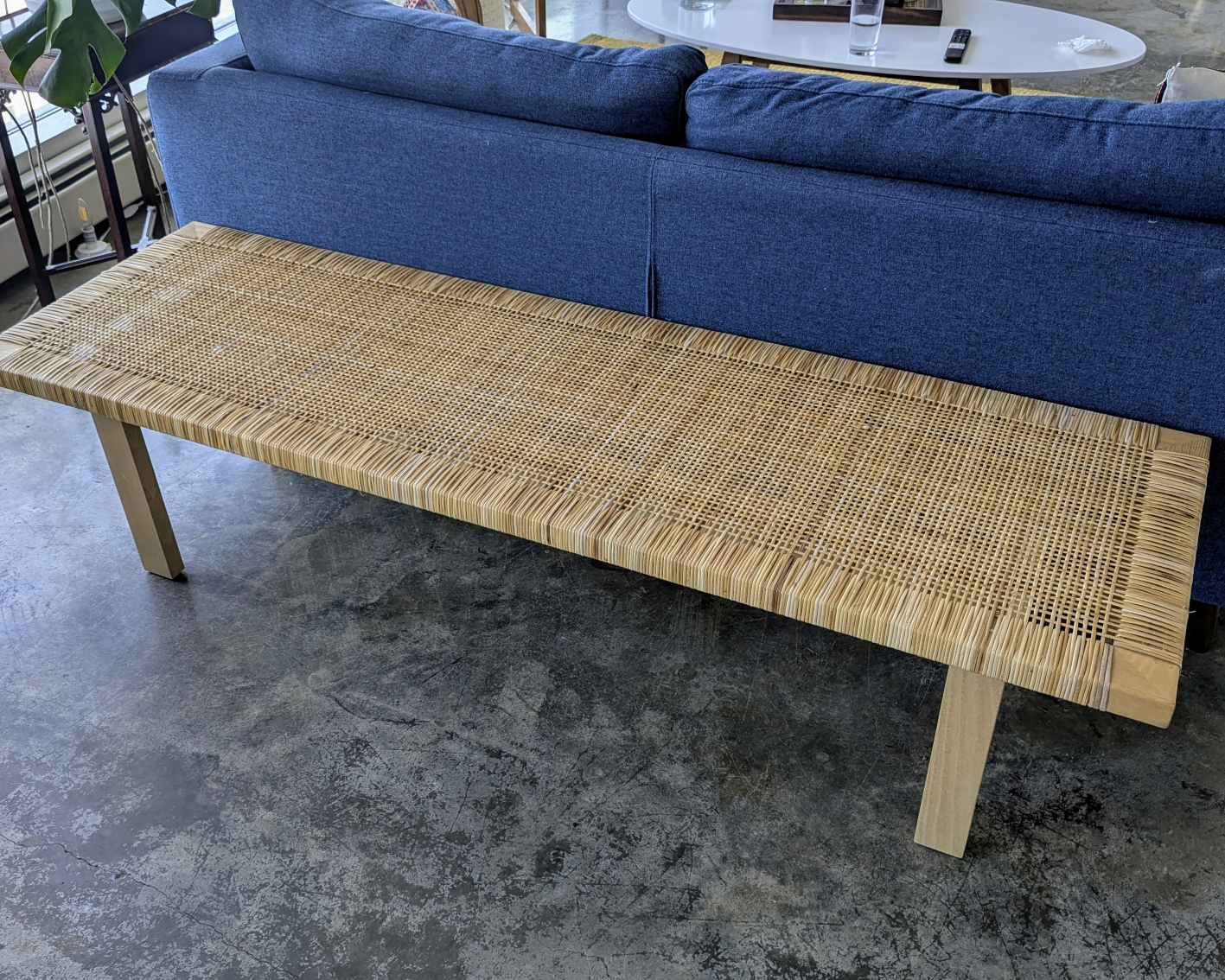 IKEA Stockholm Rattan Bench – Minimalist & Stylish