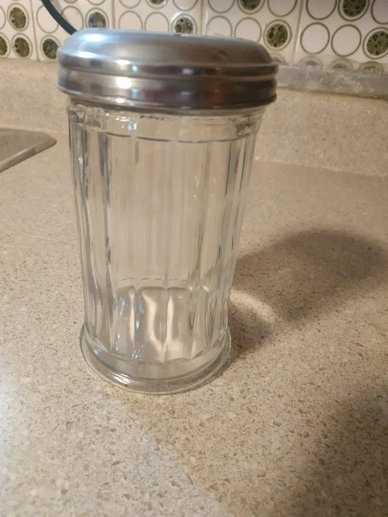 Glass Sugar Shaker with Metal Lid 🏈 image indicator(2)