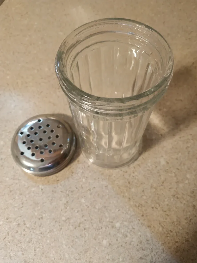 Glass Sugar Shaker with Metal Lid 🏈 image indicator(3)