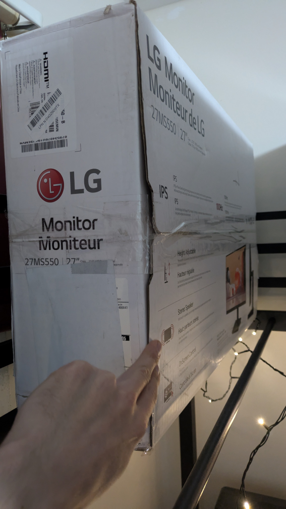 New in Box LG 27" monitor 27MS550 Monitor 100Hz - photo 2