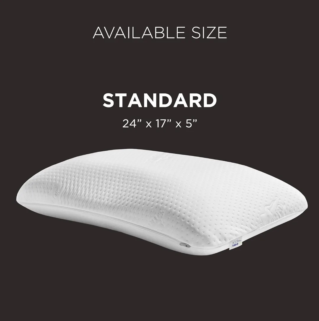 Tempur-Pedic Symphony Memory Foam Pillow, Soft, Standard, White image indicator(9)