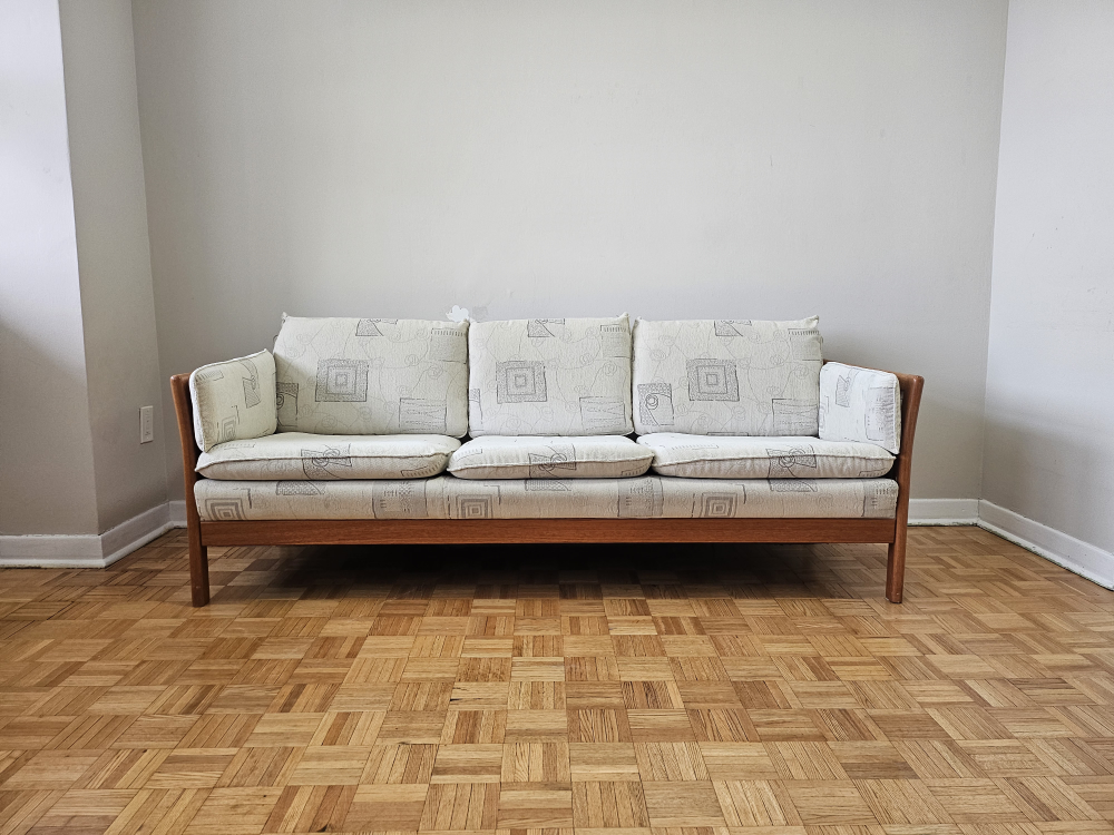Solid wood frame couch